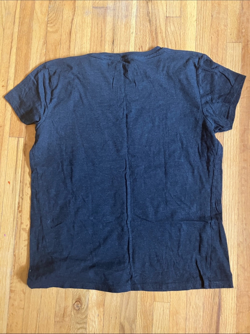 Crazy Dog T-Shirts Black Graphic Tee with White Text - Picture 3 of 3